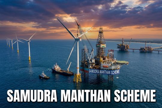 Samudra Manthan Scheme: India's Offshore Energy Push and Net-Zero Goal - UPSC Notes