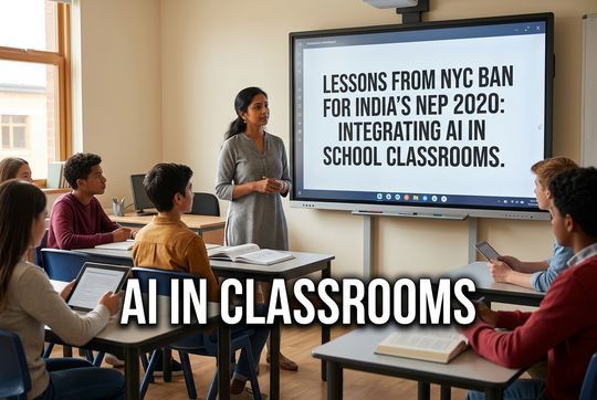 AI in School Classrooms: Lessons from NYC’s Ban for India’s NEP 2020