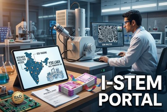 I-STEM Portal Explained: Key Features, ₹20 Lakh Rule, and R&D Impact