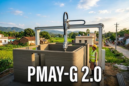 PMAY-G 2.0: 3D Concrete Printing and Rural Housing Policy Reforms