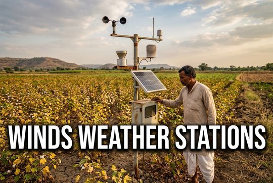 PMFBY and WINDS: Why the Stalled Weather Station Rollout Matters for Crop Insurance